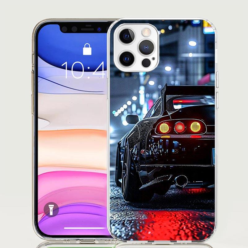 Крутой мужской чехол для телефона с изображением спортивных машин для Apple iPhone 17 Air 16 15 Plus 14 + 13 Mini 12 11 Pro Max 7 8 SE 16Max Мягкая задняя крышка