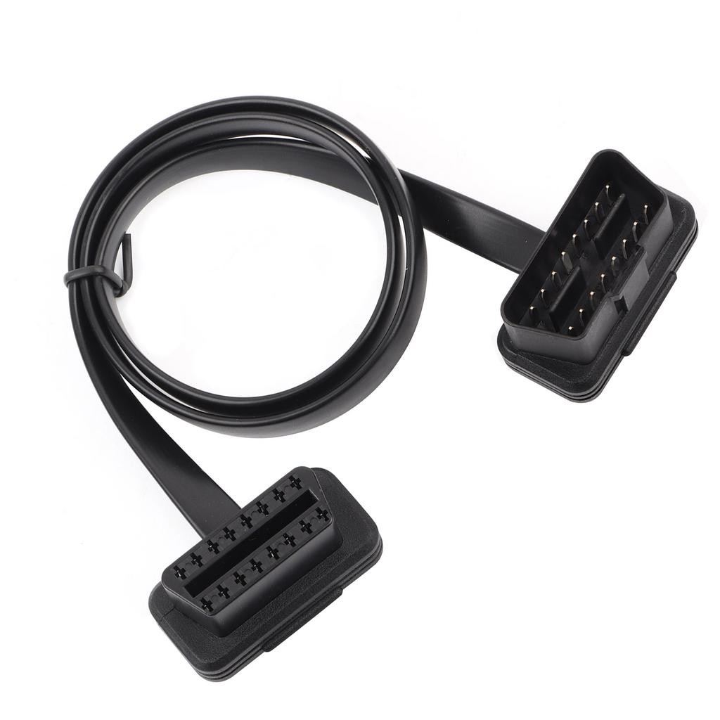 Автомобильный 16-контактный male-female OBD2 удлинительный кабель, диагностический адаптер, длина 60 см / 24 дюйма