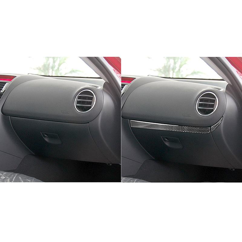 Для Mazda RX-8 2004-2008 2 шт., перчаточный ящик из настоящего углеродного волокна, панель, декор, полосатая отделка, аксессуары для салона автомобиля, салон автомобиля