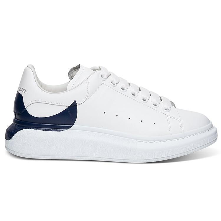 Alexander McQueen Oversized Sneaker 'White Navy Heel' Men's 645863WHZ4L9098