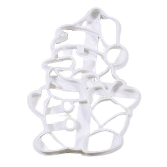 Cookie Mold Snowball Snowman Santa Claus Shaped Christmas Cutting Mold Festive DIY Biscuit Mold KTY