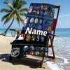 Custom Name Personalized NFL Print Beach Towel, for Trip Camping Beach Party Home Decor, Birthday Gift for Family & Friends