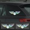 Автомобильный Логотип Ангельские Крылья Декорация 3D Светоотражающая Водонепроницаемая Наклейка Для Nissan Nismo Tiida Teana GTR Juke Versa Almera Аксессуары