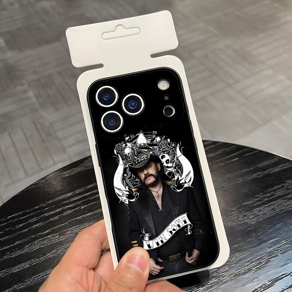S-Singer L-Lemmy-Kilmister Phone Case For IPhone 17 Air 16 E Pro Max 15 14 13 Mini 12 Pro 11 Max Plus Black Soft Shell
