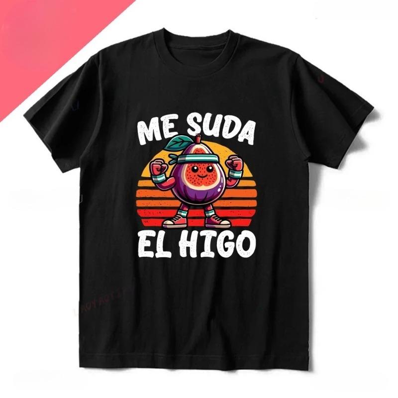 Me Suda El Nabo Womens Short Sleeved Printed Tshirt Fun Spanish Joke Retro Soft Casual Top Womens Clothing Pattern Tshirt