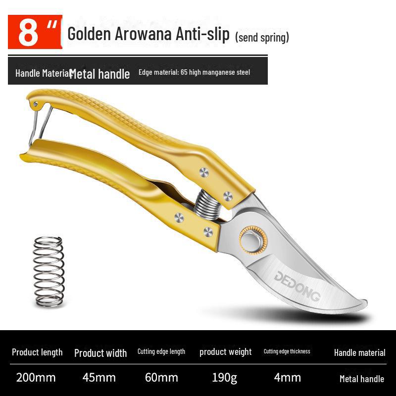 Садовые ножницы: Инструменты из нержавеющей стали для обрезки толстых веток, фруктовых деревьев, бонсай и цветов.