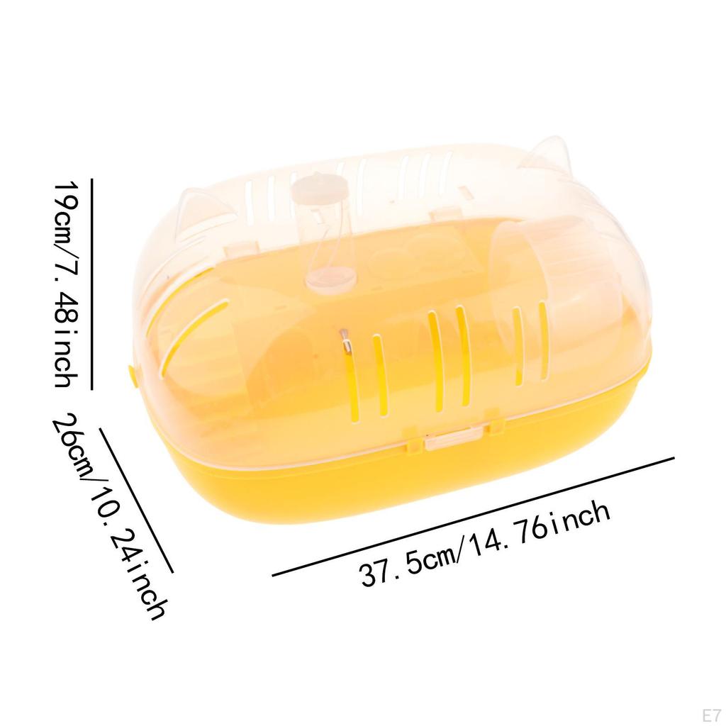 Клетка для хомяка, прозрачная, большая, удобная, чехол для переноски мелких животных на открытом воздухе для шиншилл