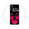 Coque Oppo A53 Squid Game Masques carré Triangle et Cercle