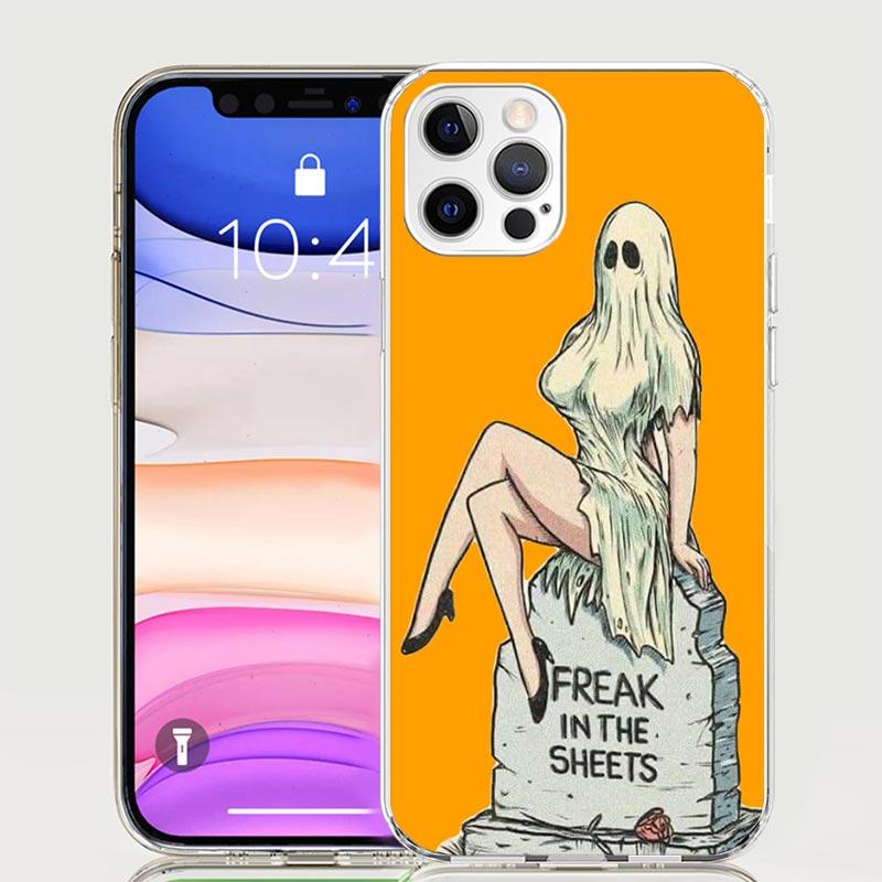 Сексуальный Хэллоуин Красивые Девушки Чехол для Телефона для Apple iPhone 17 Air 16 15 Plus 14 + 13 Mini 12 11 Pro Max 7 8 SE 16Max Мягкий Чехол Cov