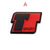 3D Metal T Sport Logo Stickers Car Rear Trunk Fender Emblem Badge Decals for T/oyota RAV4 C/orolla P/rado T/undra H/ighlander C/amry