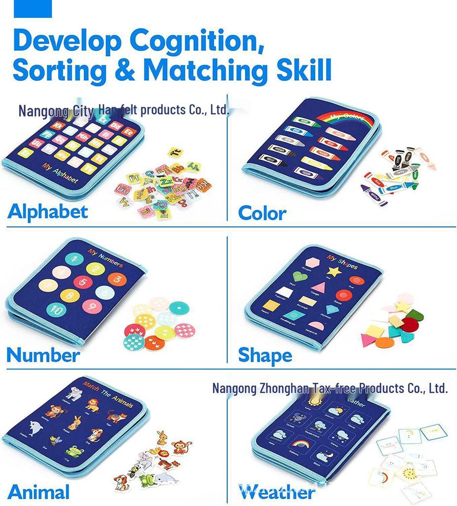 Монтессори Развивающая фетровая доска для обучения в раннем детстве: Учит одеванию и завязыванию шнурков.