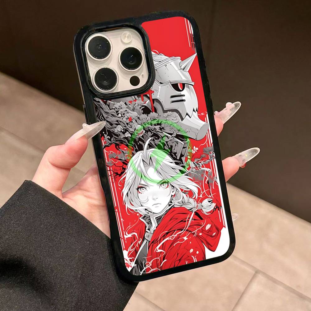 Аниме F-Fullmetal A-Alchemist Магнитный чехол для телефона Magsafe для iPhone 17 16 15 14 13 12 11 Plus Pro Max PC+TPU Чехол