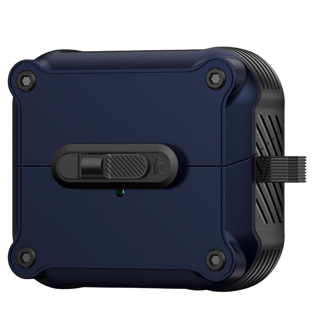 For Samsung Galaxy Buds3 Pro/Buds3 Case TPU+PC Earphone Cover with Front Lock Carabiner Clip