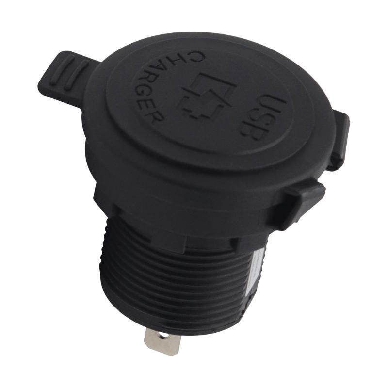 31BC 12-24V Double Port USB Power Outlet Car Phone Charging Socket Car SUV Vehicle USB A Type-C Fast Charging Adapter Socket