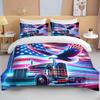 Комплект постельного белья Great American Truck Eagle из 3 предметов, 10 размеров: одеяло, покрывало, комплект для двуспальной и большой кровати, для детей и мальчиков, домашний текстиль, подарок.