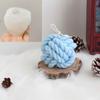 New 3D Woolen Candle Silicone Molds Woolen Ball Design Handmade Soy Candles Making Aroma Wax Soap Molds