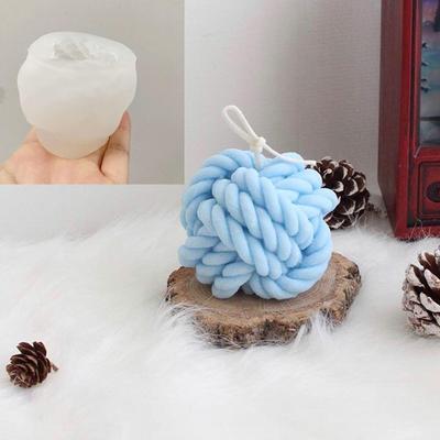 Новые 3D шерстяные силиконовые формы для свечей, шерстяные шарики, дизайн ручной работы, соевые свечи, изготовление ароматических восковых форм для мыла