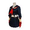 4pcs Sets Japanese Anime KILL La KILL Matoi Ryuko Cosplay Costume T-shirt Skirt Gloves Belt School Uniform Navy Sailor Suit