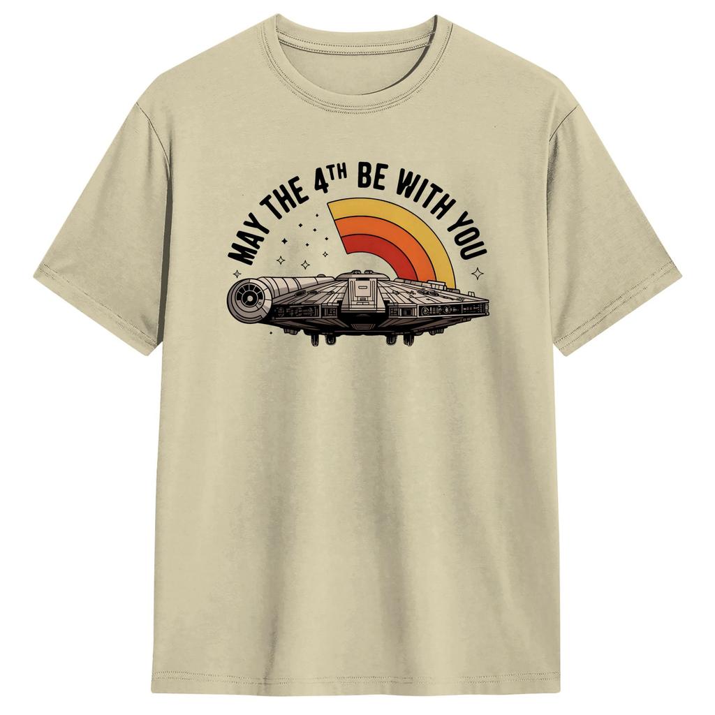 May The Fourth Cotton Tshirt For Unisex Summer Be With You Awesome T Shirts O Neck Trending Tee Shirt Oversize Cheap Tops