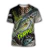 Men's Summer T-shirt Brook Trout Fishing 3D Printed Harajuku Casual Short Sleeve T-shirt Unisex Neutral Outdoor Quick Drying Top