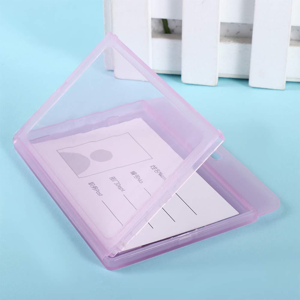 Tag Retractable Key Holder Horizontal ID Card Holder Badge Holder Name Card Cover Bank Card Holder