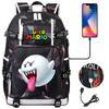 Large Capacity Youth Backpack Trendy Print Unisex Casual Travel Daypack Lightweight Waterproof Teens School Bag
