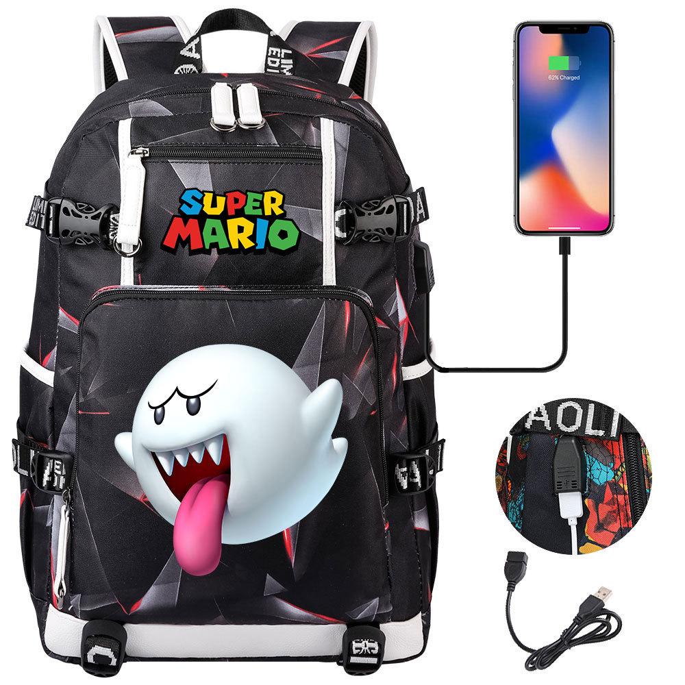 Large Capacity Youth Backpack Trendy Print Unisex Casual Travel Daypack Lightweight Waterproof Teens School Bag