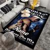 Custom Name Hip Hop Rug Game Carpet, Floor Mat for Bedroom Living Room Entryway Rug, Home Decor Idea Gift for Christmas birthday