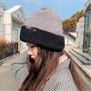 Winter Double-Sided Knit Beanie 3-Piece Bucket Hat