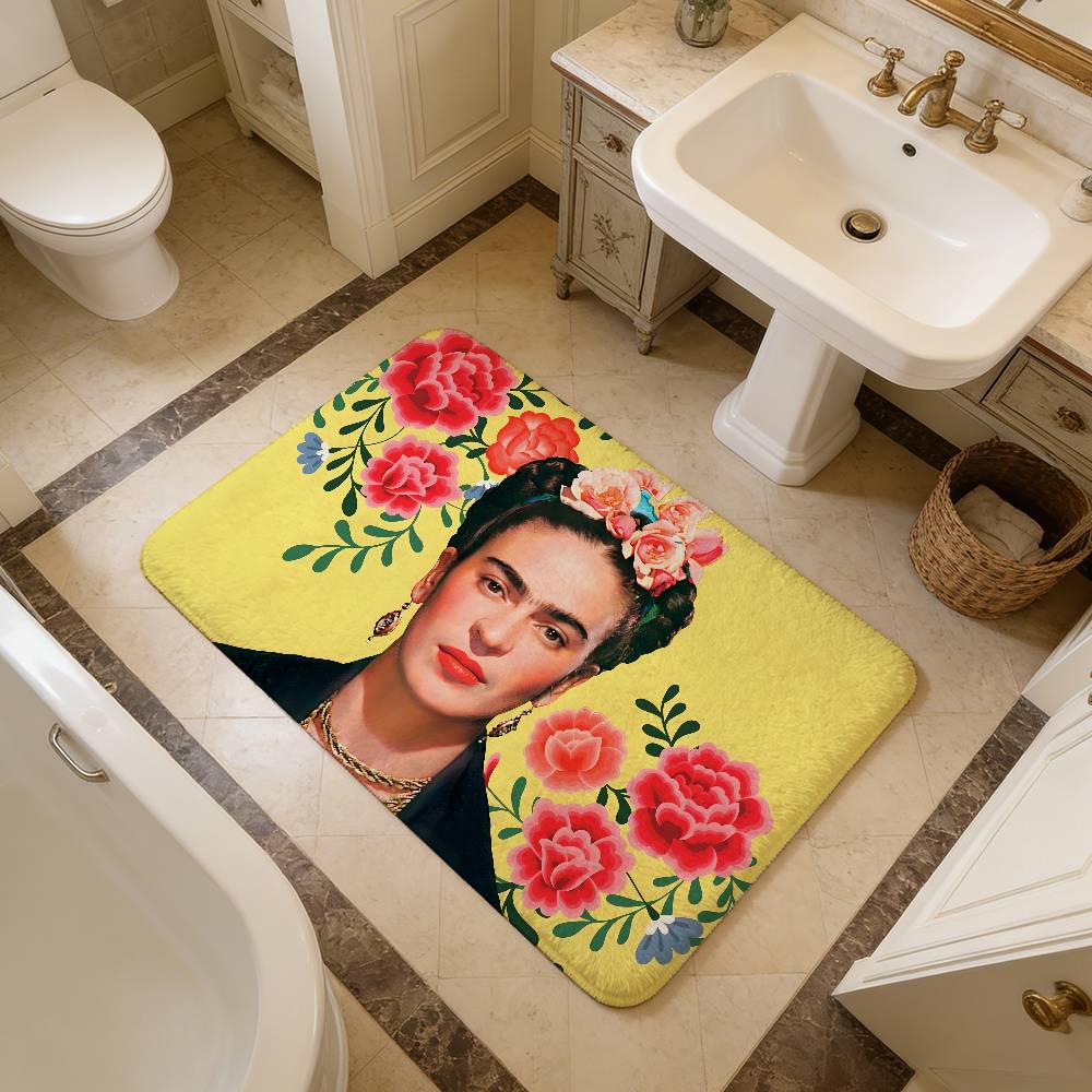 Mexican F-Fridas Floor Mat Rectangle Anti-slip Home Soft Badmat Front Door Indoor Outdoor Mat Hotel Decor Mat