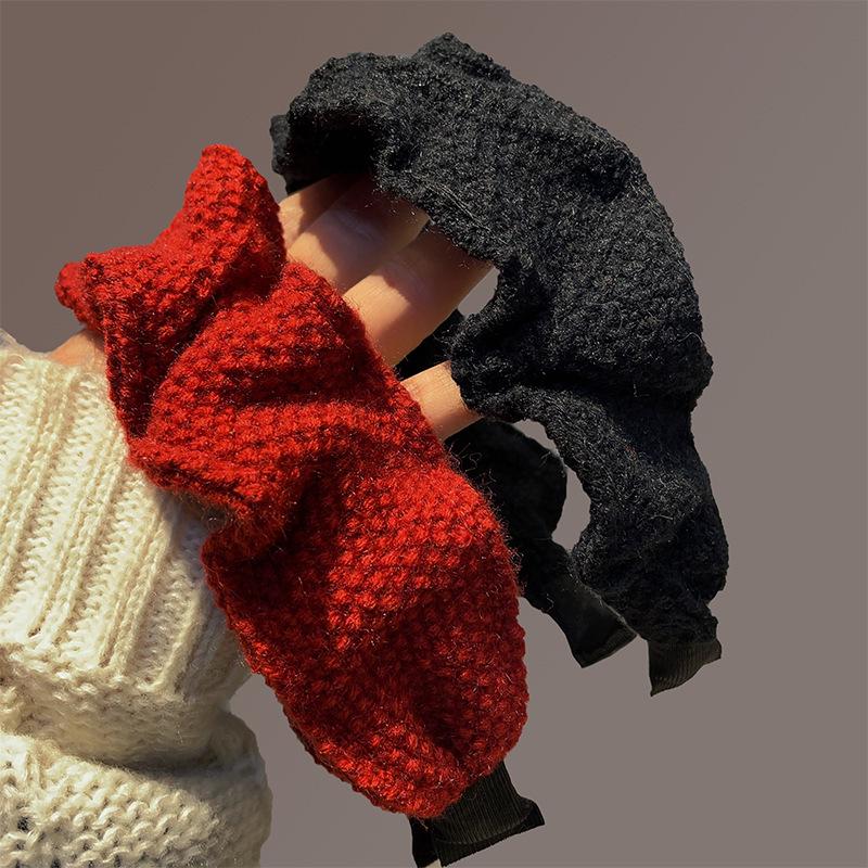 2025 Высококлассная красная повязка на голову для женщин: Осенне-зимний аксессуар для волос на китайский Новый год и Рождество