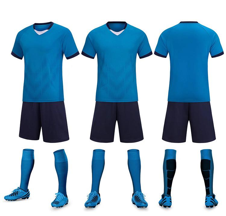 Football Suit Competition Short Sleeve Primary School Children's Training Suit Team Suit Sports Printed Football Suit Quick Drying Men and Women