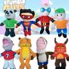 Cute Cartoon Panda Superman Plush Toy For Kids, Short-haired Stuffed Animal Doll
