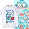 Cartoon Cute Hangyodon Graphic T-shirt Summer Men's 100% Cotton Casual Breathable T-shirt Fashion Trend Harajuku Loose T-shirt
