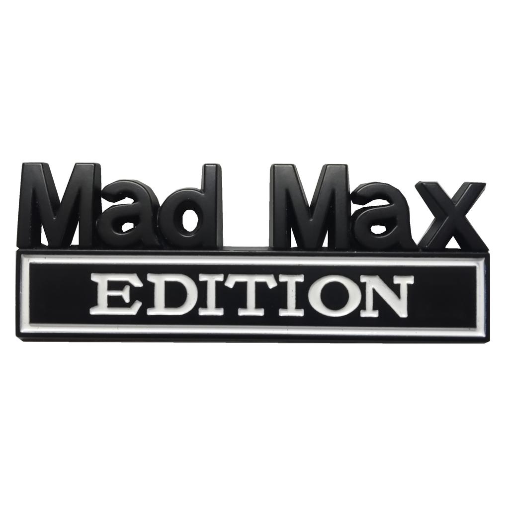 Mad Max Edition Emblem Sticker Badge Fender Funny Decals Car Truck Replacement Door for Universal Vehicle SUV Motorcycle