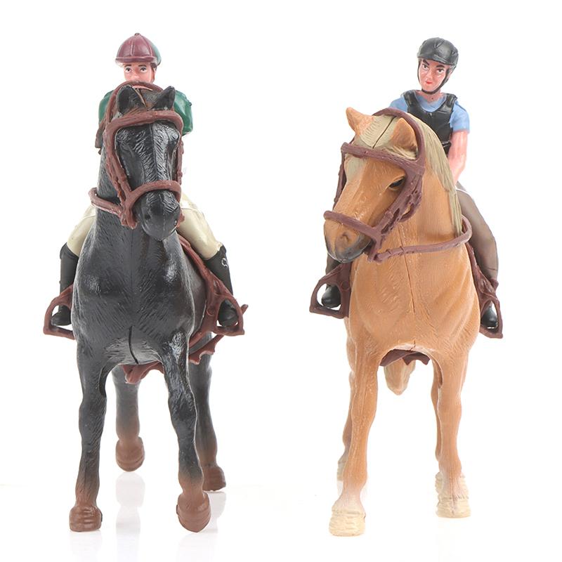 Simulation Mini Animals Horse Racing Models Action Figures Model Education Toys