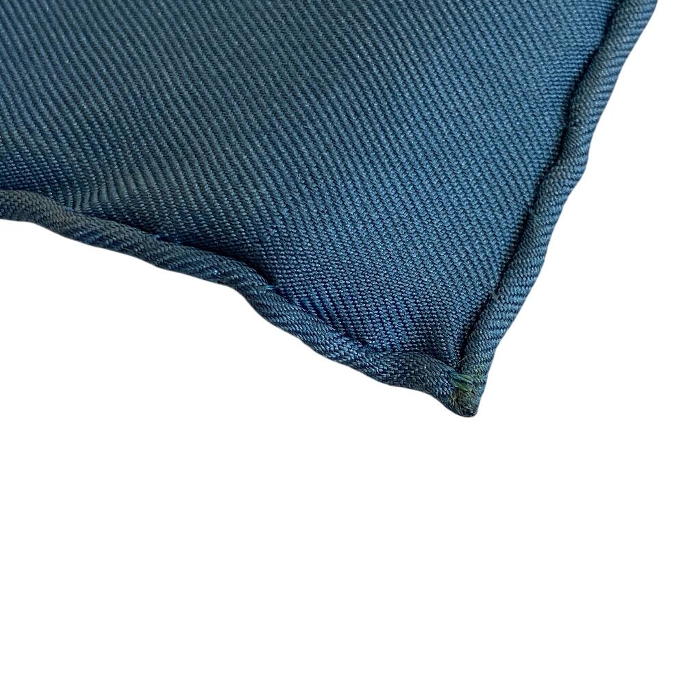 Hermes Шелковый платок-каре 45 см, синий шелк, женский, б/у, Journey to Niger Silk silk Carre 45