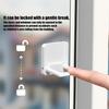 2 Pcs Baby Safety Sliding Sash Stopper Cabinet Locks Keyless Sliding Door Window Wardrobe Locks Strong Adhesive No Drills