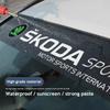 Наклейка на лобовое стекло автомобиля Декорация для Octavia Superb Kodiaq Rapid Karoq Fabia Yeti Kamiq Enyaq iV Scala Citigo