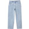 JACK&JONES Men's Spring Loose Fit Washed Wide-Leg Denim Jeans