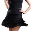 Юбка для латиноамериканских танцев с бахромой, 2-слойная юбка для танца самба, модный костюм для выступлений для женщин