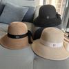 Elegant Bow Straw Bucket Hat Women's Summer Travel Sun Protection Sun Hat Foldable Beach Basin Hat