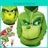 Толстовка с капюшоном Rascal Green Monster The Grinch для мужчин, изготовленная из мягкого и дышащего материала для комфортной носки