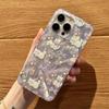 Чехол с изображением фиолетового кота для Apple 15/14/13/12/11/Pro/Pro Max/XS Max/XR/XS