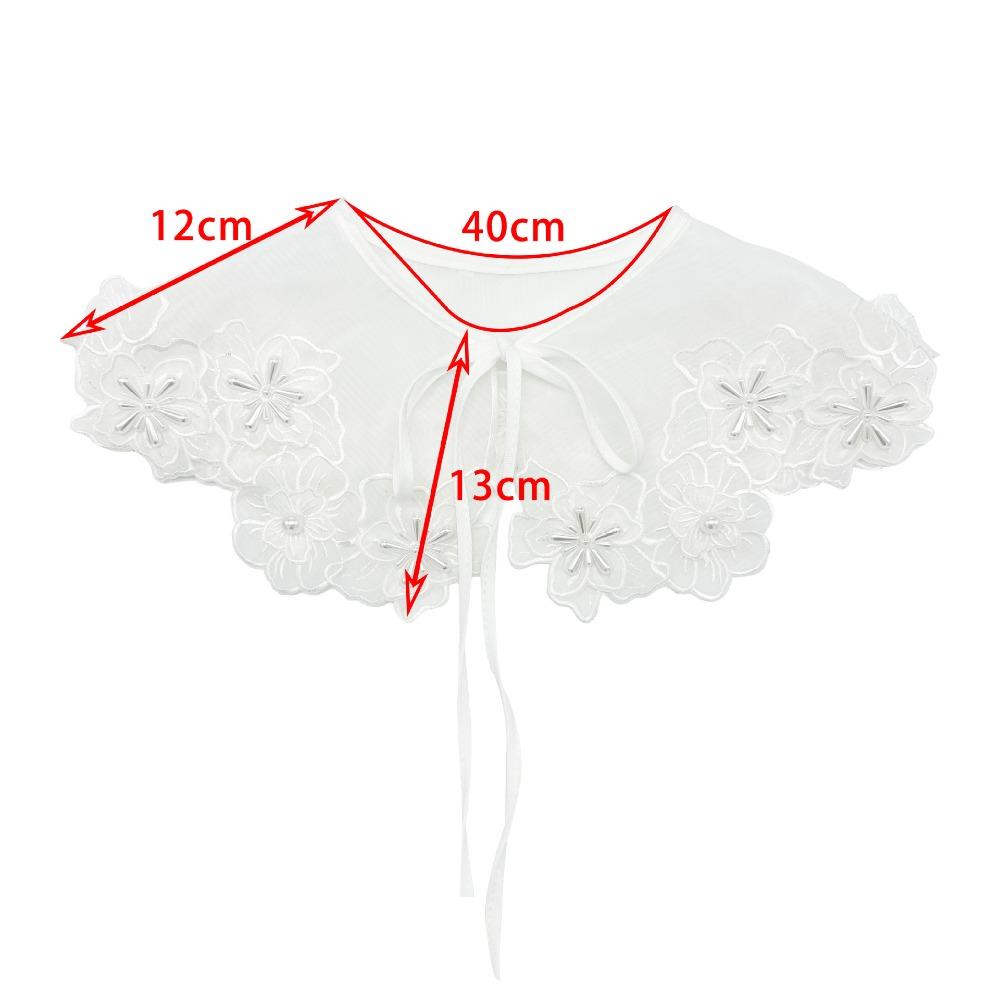 Белый Женский Кружевной Воротник Аксессуары для Одежды Платье Блузка Декор Накидка Ложные Воротники