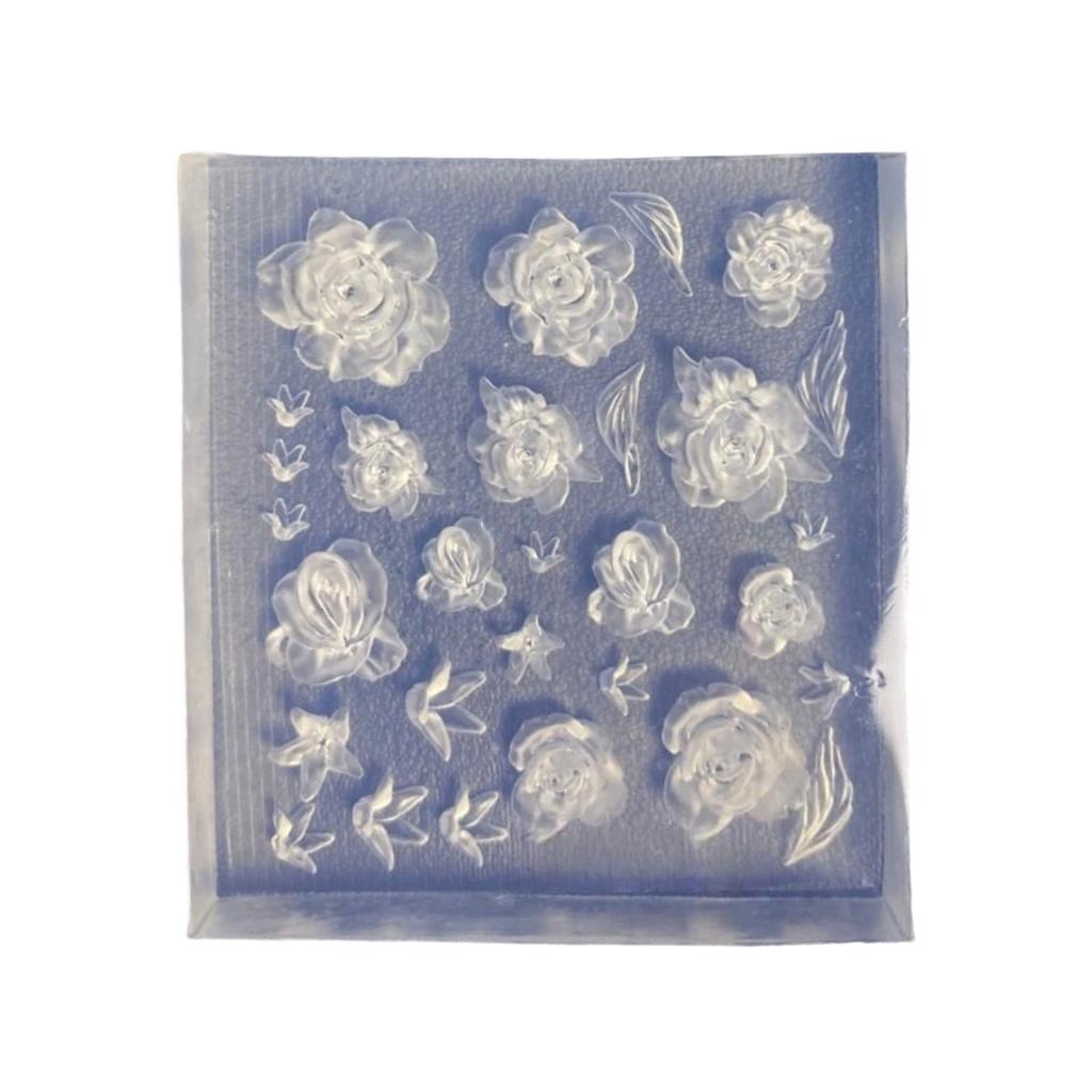 Silicone 3D Nail Embellishment Molds Delicate Shape Small Accessories Crafting Molds Present for Beauty Enthusiasts