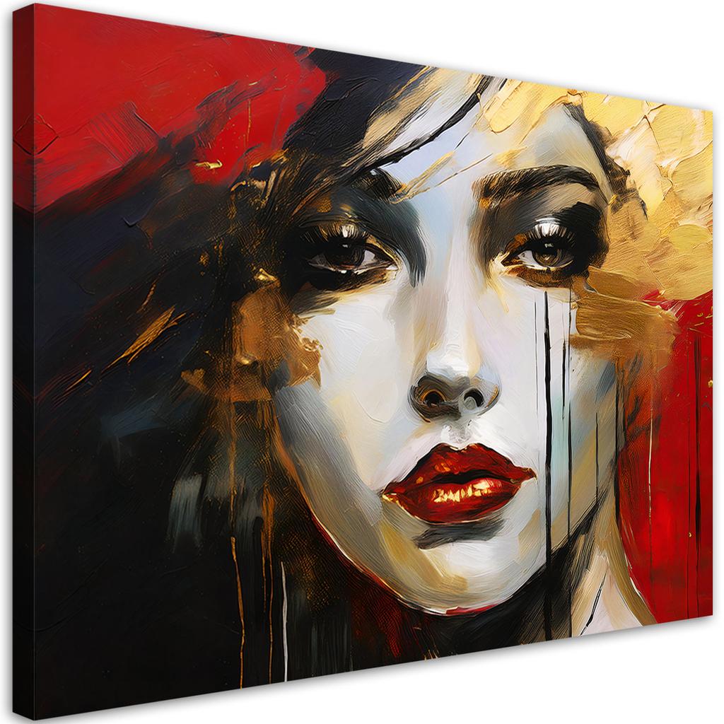 Canvas Print, Woman Face Abstraction
