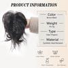 Синтетический вьющийся шиньон для женщин, пучок волос с зажимом-крабом, термостойкий чехол для волос, накладные волосы, аксессуары