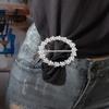 Crystal Clothing Corner Hem Waist Buckles Scarf Buckle Pearl Shawl Scarf Clip  for T-Shirt Party