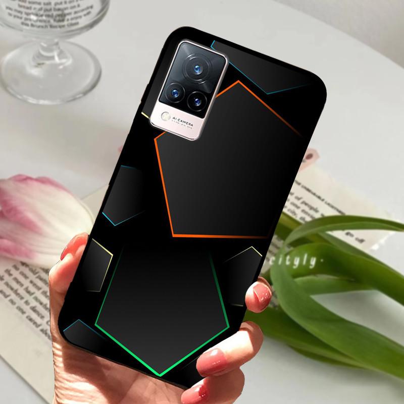 Для vivo V21 5G 4G V21E Чехол Мягкий Силиконовый Телефон TPU Coque Чехол для Vivo V21E v21 V 21e 21 V2050 V2061 Защитный Fundas Оболочка